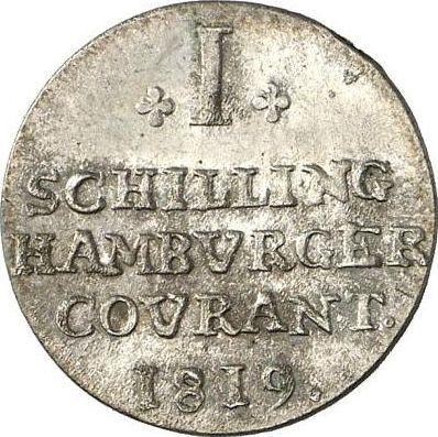 Revers 1 Schilling 1819 H.S.K. - Münze Wert - Hamburg, Freie Hansestadt