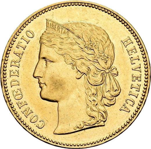 Obverse 20 Francs 1896 B - Gold Coin Value - Switzerland, Confederation