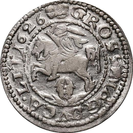 Reverse 1 Grosz 1626 "Lithuania" Coat of arms with shield - Silver Coin Value - Poland, Sigismund III Vasa