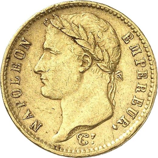 Obverse 20 Francs 1813 K "Type 1809-1815" - Gold Coin Value - France, Napoleon I