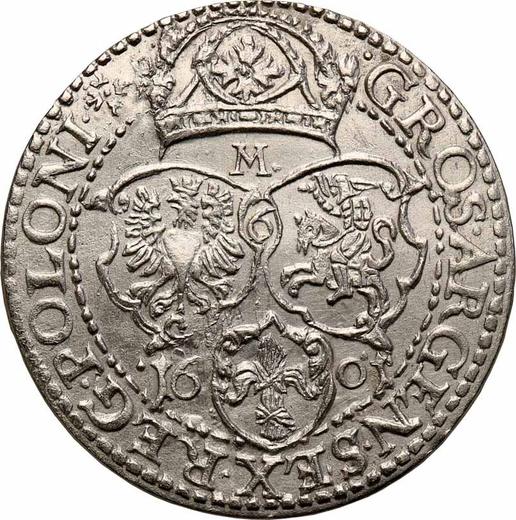 Reverse 6 Groszy (Szostak) 1601 M "Type 1596-1601" - Silver Coin Value - Poland, Sigismund III Vasa