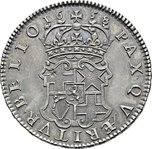 Reverse Halfcrown 1658 - Silver Coin Value - United Kingdom, Oliver Cromwell