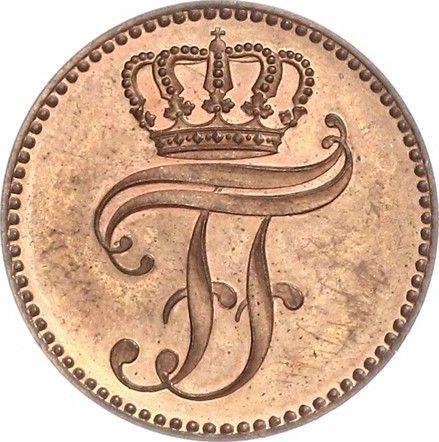 Obverse 3 Pfennig 1859 A -  Coin Value - Mecklenburg-Schwerin, Frederick Francis II