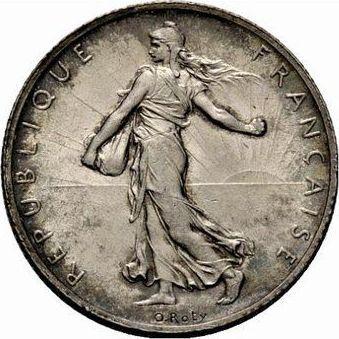 Obverse 2 Francs 1902 "Sower" - Silver Coin Value - France, Third Republic
