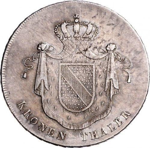 Reverse Thaler 1821 - Silver Coin Value - Baden, Louis I