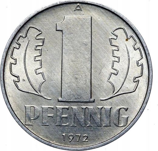 Obverse 1 Pfennig 1972 A -  Coin Value - Germany, GDR