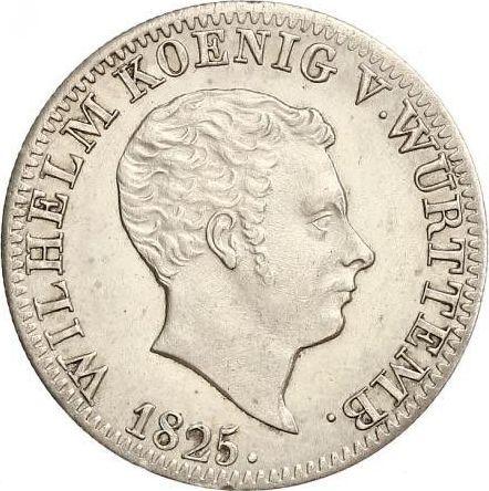 Аверс монеты - 24 крейцера 1825 года - цена серебряной монеты - Вюртемберг, Вильгельм I