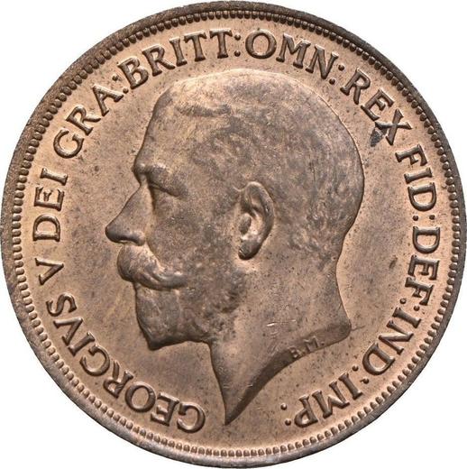 Obverse Penny 1917 "Type 1911-1936" -  Coin Value - United Kingdom, George V