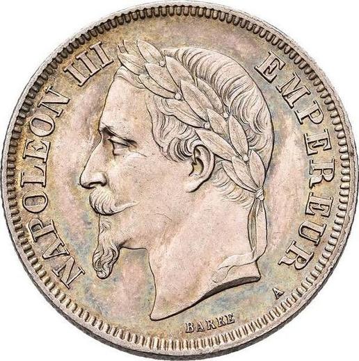 Obverse 2 Francs 1870 A "Type 1866-1870" - Silver Coin Value - France, Napoleon III