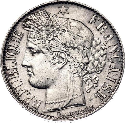 Avers 1 Franken 1888 A "Typ 1871-1895" - Silbermünze Wert - Frankreich, Dritte Republik