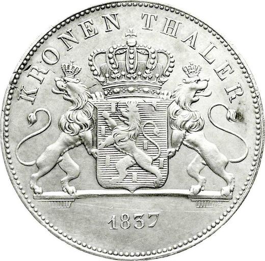 Revers Taler 1837 - Silbermünze Wert - Nassau, Wilhelm
