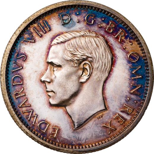 Avers Probe 6 Pence 1937 HP - Silbermünze Wert - Großbritannien, Eduard VIII