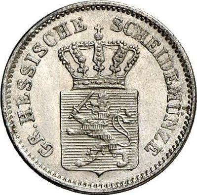 Аверс монеты - 1 крейцер 1868 года - цена серебряной монеты - Гессен-Дармштадт, Людвиг III