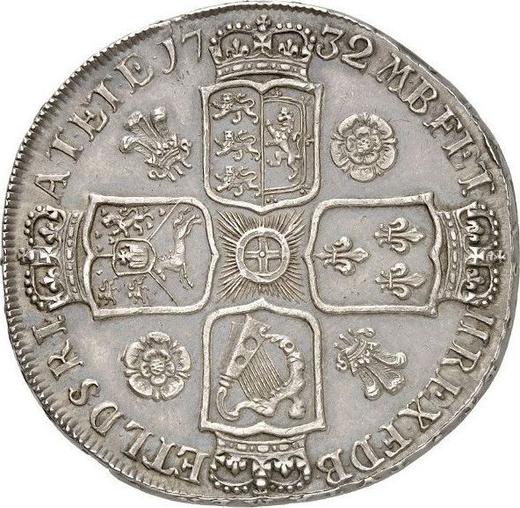 Reverse Crown 1732 "Young Head" - Silver Coin Value - United Kingdom, George II