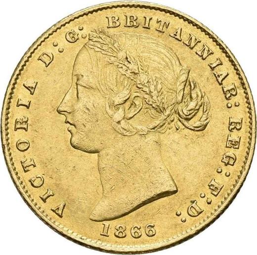 Obverse Sovereign 1866 - Gold Coin Value - Australia, Victoria
