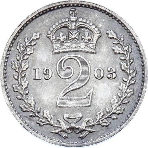 Reverse Twopence 1903 - Silver Coin Value - United Kingdom, Edward VII