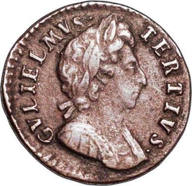 Avers 1 Farthing 1699 Datum unter der Linie - Münze Wert - Großbritannien, Wilhelm III