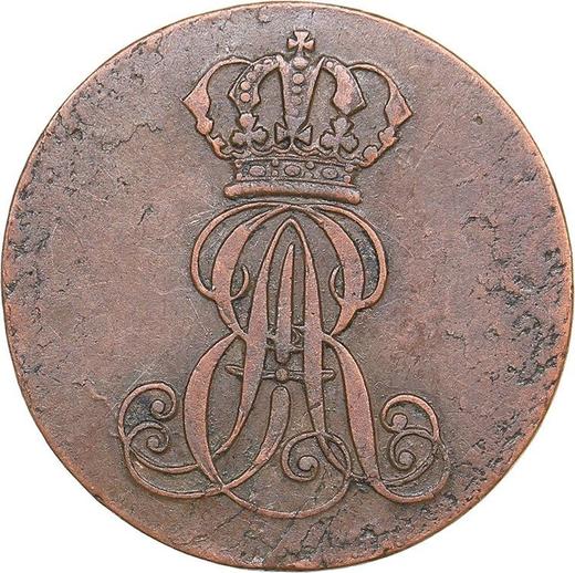 Obverse 1 Pfennig 1838 A "Type 1837-1846" - Coin Value - Hanover, Ernest Augustus