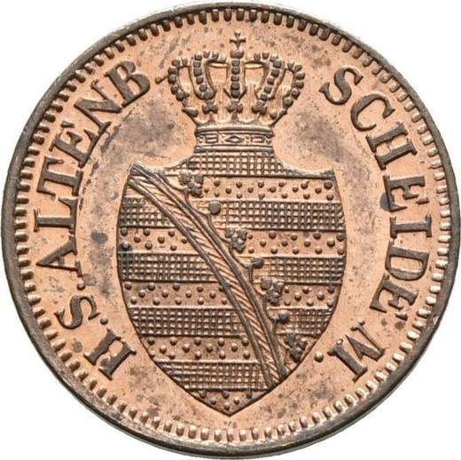 Obverse 1 Pfennig 1865 B -  Coin Value - Saxe-Altenburg, Ernst I