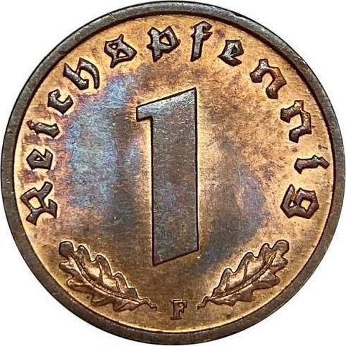 Obverse 1 Reichspfennig 1938 F "Type 1936-1940" -  Coin Value - Germany, Third Reich