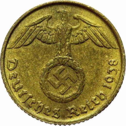 Reverse 5 Reichspfennig 1938 D "Type 1936-1939" -  Coin Value - Germany, Third Reich