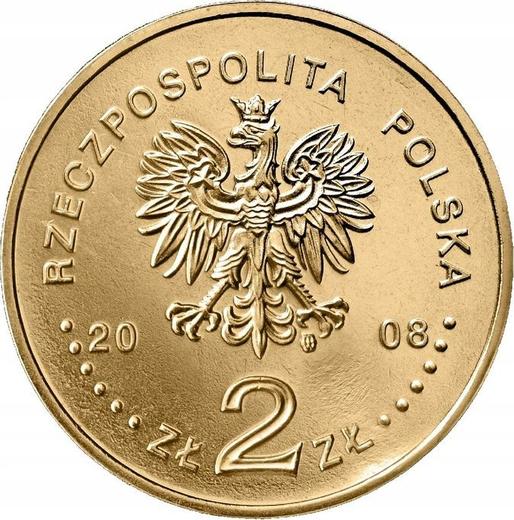 Avers 2 Zlote 2008 MW KK "Zbigniew Herbert" - Münze Wert - Polen, III Republik Polen nach Stückelung