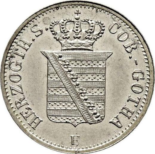 Obverse 2 Groschen 1847 F - Silver Coin Value - Saxe-Coburg and Gotha, Ernest II