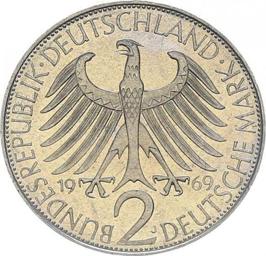 Revers 2 Mark 1969 J "Max Planck" - Münze Wert - Deutschland, BRD