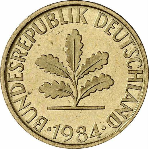 Reverse 10 Pfennig 1984 F - Coin Value - Germany, FRG