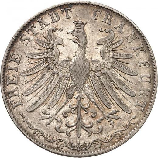 Obverse 2 Gulden 1849 - Silver Coin Value - Frankfurt am Main, Free City