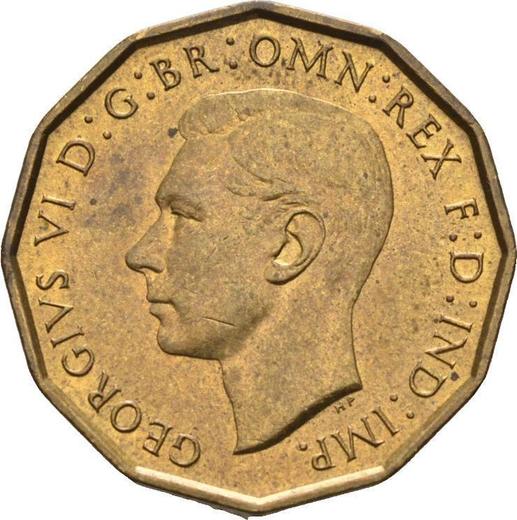 Obverse Threepence 1938 HP "Type 1937-1948" -  Coin Value - United Kingdom, George VI
