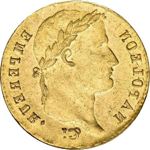 Reverse 20 Francs 1807 A "Type 1807-1808" Incuse Error - Gold Coin Value - France, Napoleon I