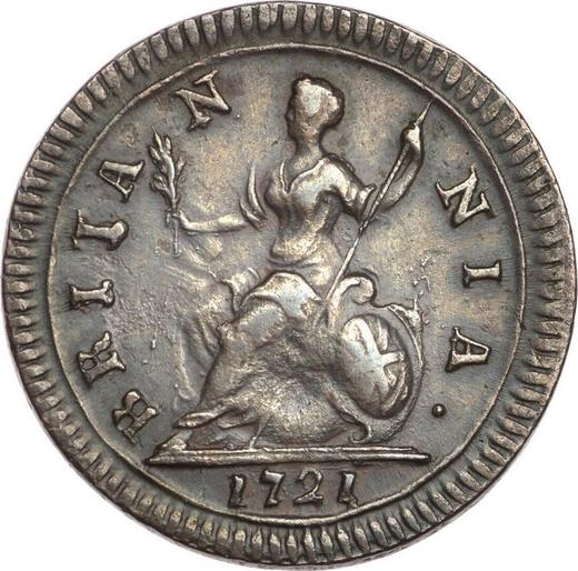 Revers 1 Farthing 1721 - Münze Wert - Großbritannien, Georg I