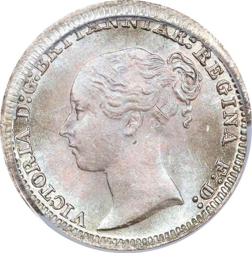 Аверс монеты - Пенни 1886 года "Тип 1838-1887" - цена серебряной монеты - Великобритания, Виктория