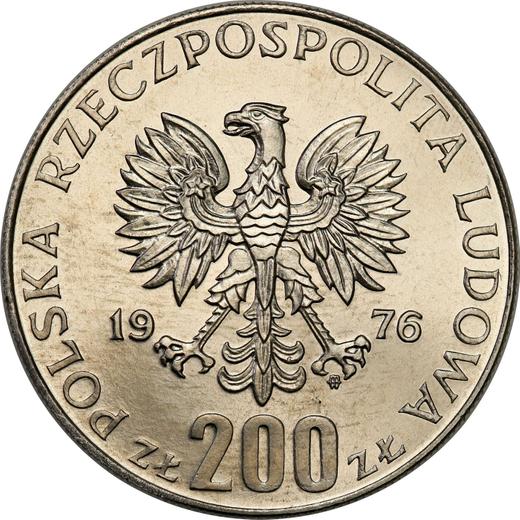 Avers Probe 200 Zlotych 1976 MW SW "Olympia Montreal 1976" Nickel - Münze Wert - Polen, Volksrepublik Polen