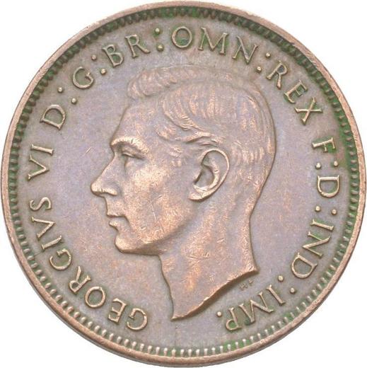Avers 1 Farthing 1940 HP - Münze Wert - Großbritannien, Georg VI