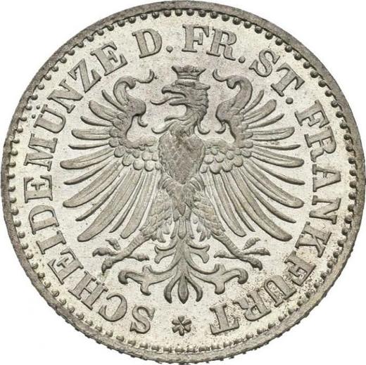 Obverse 3 Kreuzer 1866 - Silver Coin Value - Frankfurt am Main, Free City