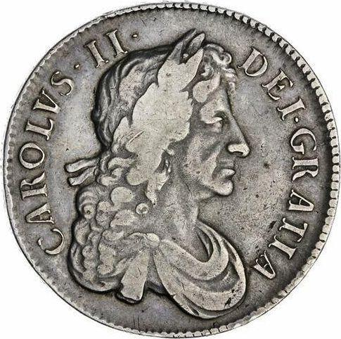 Obverse Crown 1680 "Fourth laureate bust" - Silver Coin Value - United Kingdom, Charles II