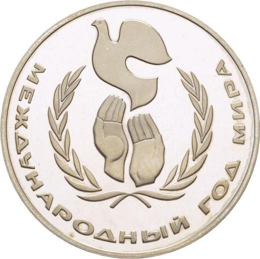 Obverse Rouble 1986 "Year of Peace" -  Coin Value - Russia, Soviet Union - USSR