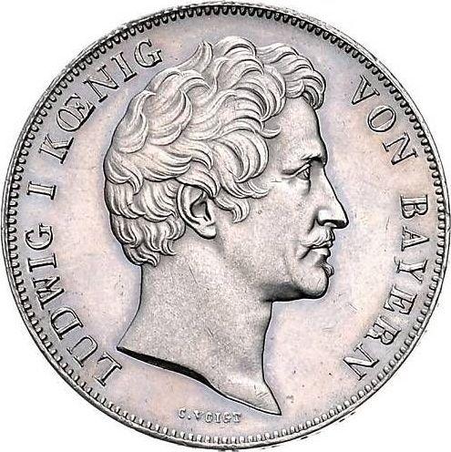 Obverse 2 Thaler 1843 "Academy of Erlangen" - Silver Coin Value - Bavaria, Ludwig I
