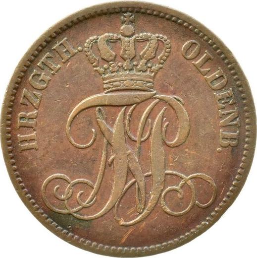 Obverse 3 Schwaren 1858 B -  Coin Value - Oldenburg, Nikolaus Frederick Peter
