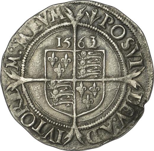 Reverse Sixpence 1563 "Third issues" Small portrait - Silver Coin Value - United Kingdom, Elizabeth I