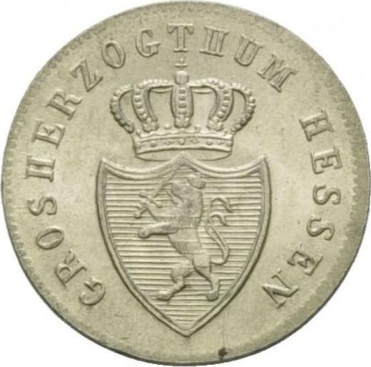 Avers Kreuzer 1838 "Typ 1834-1838" - Silbermünze Wert - Hessen-Darmstadt, Ludwig II