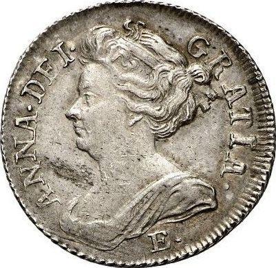 Obverse Shilling 1709 E * "The Edinburgh Portrait" - Silver Coin Value - United Kingdom, Anne