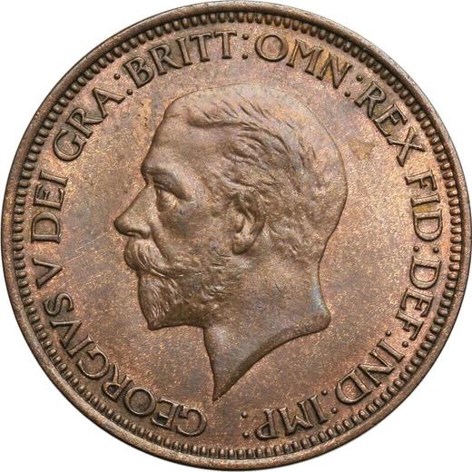 Obverse Halfpenny 1934 -  Coin Value - United Kingdom, George V