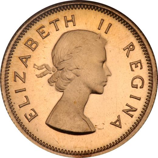 Obverse Half pound 1956 - Gold Coin Value - RSA, Elizabeth II