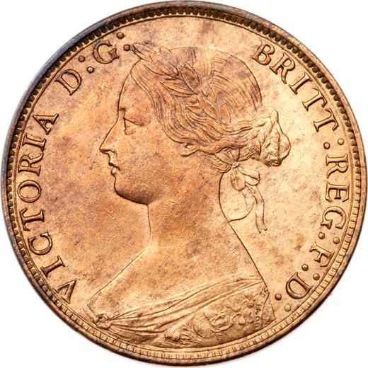 Obverse Halfpenny 1873 -  Coin Value - United Kingdom, Victoria