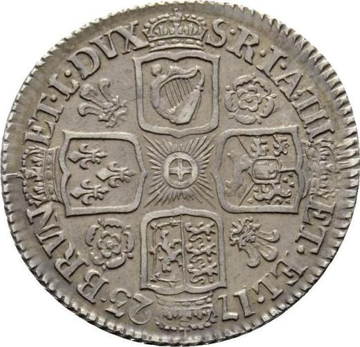 Reverse Shilling 1723 "Second draped bust" Roses and Plumes in angles - Silver Coin Value - United Kingdom, George I