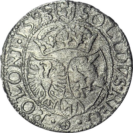 Reverse Schilling (Szelag) 1593 "Olkusz Mint" - Silver Coin Value - Poland, Sigismund III Vasa