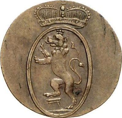 Awers monety - 1 halerz 1817 - cena  monety - Reuss-Greiz, Henryk XIX